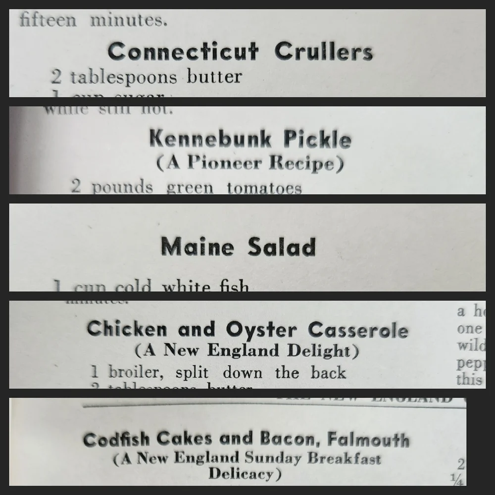 Vintage 1936 New England Cook Book – Wooden Cover Hinges – 300 Regional Recipes - Picture 9 of 14